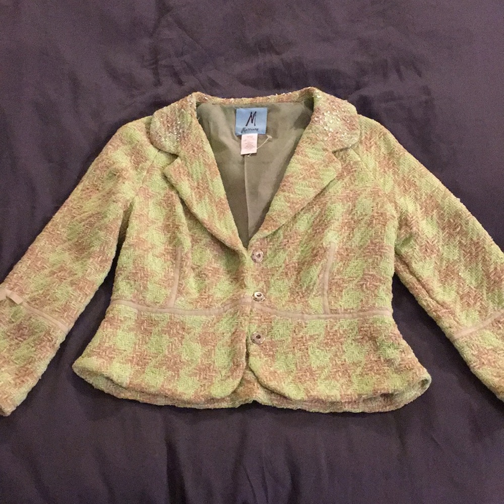 Marciano cropped blazer with sequin details